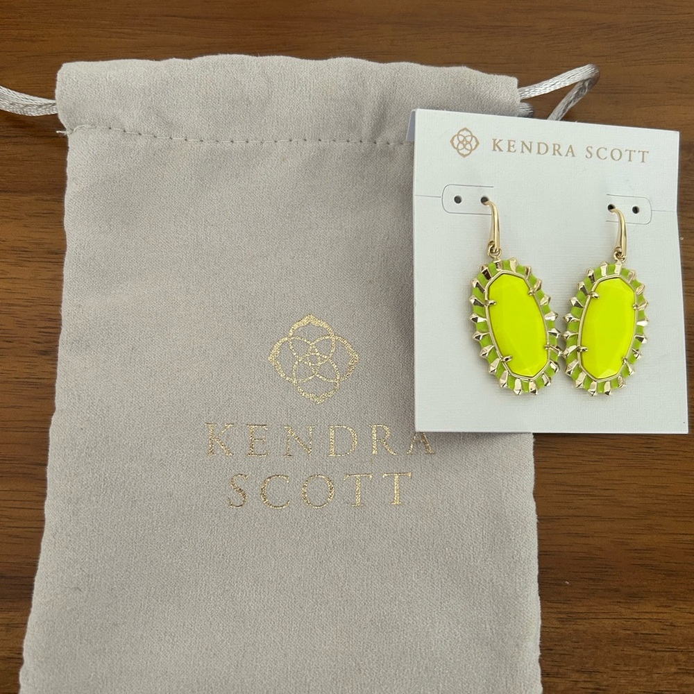 Kendra Scott Bright Yellow Earrings